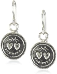 Pyrrha "talisman" Sterling Silver Mini Hearts Hook Earrings
