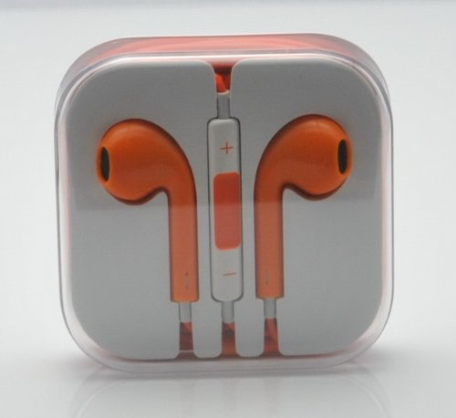 RainbowMOBO Stereo Earpods Earbuds Earphones Headphone Headset with Mic and Remote for Apple iPad3/2/1 iPhone 5 / 4S / 4G / 3GS / 3G Ipod Touch 5 Ipod 5th Ipod Nano 7 ORANGE RainbowMOBO Stereo Earpods Earbuds Earphones Headphone Headset with Mic and Remote for Apple iPad3/2/1 iPhone 5 / 4S / 4G / 3GS / 3G Ipod Touch 5 Ipod 5th Ipod Nano 7 ORANGE