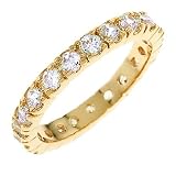 Image of replica Forever CZ Diamond Gold Eternity Ring