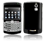 Solid State Black Design Protective Skin Decal Faceplate for Blackberry Curve 8300/ 8310/ 8320 Cell Phones