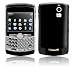 Solid State Black Design Protective Skin Decal Faceplate for Blackberry Curve 8300/ 8310/ 8320 Cell Phones