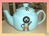 GOLLY BLUE CERAMIC TEAPOT  from BURSTING MEMORABILIA