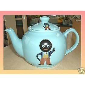 GOLLY BLUE CERAMIC TEAPOT