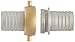 Dixon CAB200 Aluminum Hose Fitting, Complete King Short Suction Coupling Set with Brass Nut, 2