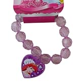Disney Princess Ariel Crystal Heart Charm Bracelet - Ariel Bracelet - Pink