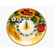 Country Sunflower Italian Wall Clock by Piatti Ceramic Art