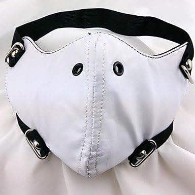 JIATING Tokyo Ghoul Style White Hip Hop Half Face Mask