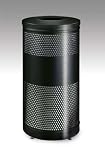 Howard Classics 25 gallon Steel Drop Top with Levelers Hammertone Charcoal Waste Receptacle S3ETHGR