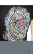 Ankh Apparel Black Koi Fish T-Shirt