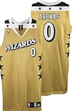Gilbert Arenas Old Gold adidas NBA Authentic Washington Wizards Jersey