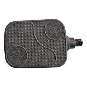 Sunlite Bicycle Barefoot Cruiser Pedal, 1/2 in, Black, 1 pair