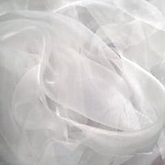 Organza Stoff Meterware wei�