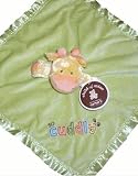 Carter's Yellow Giraffe Cow Rattle Green Lovey
