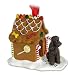 POODLE CHOCOLATE Dog Sportcut GINGERBREAD HOUSE Christmas Ornament 104E