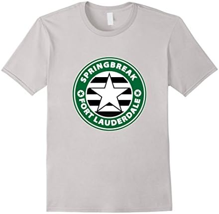 Men's Springbreak - Fort Lauderdale Florida T-Shirt Man and Woman 3XL Silver