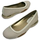 Cole Haan /Cole Haan Nike Air/ G series -- *Air Bria Perf Ballet Ivory Suede D23412 -- Women's