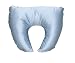 Duro-Med Crescent Pillow Mate with Blue Satin Cover