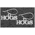 Arkansas Razorbacks "Hogs" Dangle Earrings - Sterling Silver Jewelry