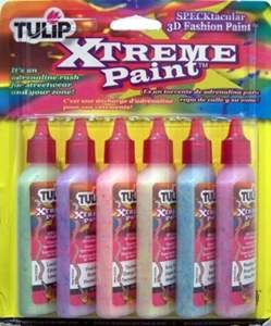 Tulip Xtreme 3d Fashion Paint 1-1/4 Ounces 6/pkg-specktacular