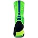 Nike Mens Hyper Elite Lebron Basketball Crew Socks Large (Size 8-12) Green, Royal