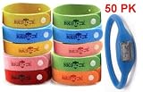 41lYKvWTyHL. SL160  50 (FIFTY) PACK Bugslock   PLUS FREE WATCH   Wholesale Lot of Bugslock Mosquito repellent wrist band bracelet. This citronella wristband repels mosquitoes quickly. Bugs Lock Bracelet Wrist bands adjustable for kids, small children, and adults