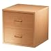 Foremost 327422 Modular 2-Drawer Cube  Storage System, Honey