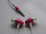 SNY Aluminum Noise-Canceling Earphones for Apple iPod nano 4G, iPhone and other iPods, Pink