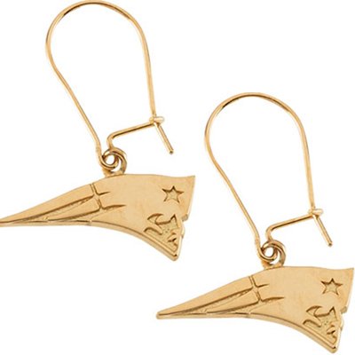 14k Yellow Gold Team Logo Earrings