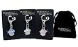 PURELY CHARMING Pet Collar Charm with Handset Swarovski Crystals - Dog Paw Print