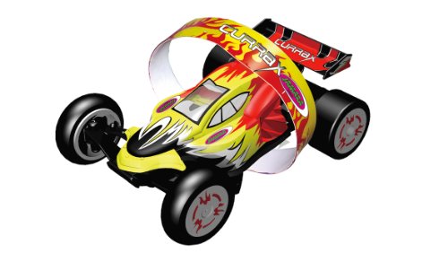 Jamara 403621 - RC Currax  MiniBuggy Turbo 40 MHz Flammendesign inklusive Fernsteuerung mit integriertem Ladeger&auml;t