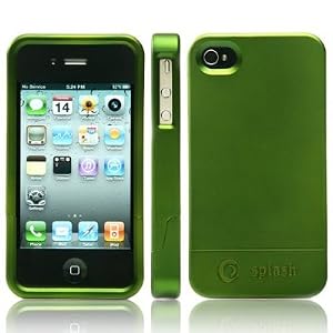 splash CRUISER Slim-Fit PolyCarbonate Slider Case for iPhone 4 4G (GREEN)