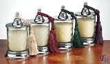 Badash Vanilla Scented Candle Jar Set 4 pc