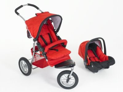 Verbier Pushchair Buggy In Red With Accessories Picture