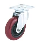Steelex D2607 3-Inch 220-Pound Swivel Polyurethane Plate Caster