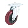 Steelex D2607 3-Inch 220-Pound Swivel Polyurethane Plate Caster