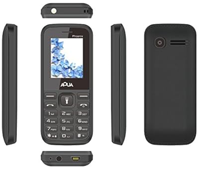 Aqua Phoenix Dual SIM Basic Mobile Phone - Black