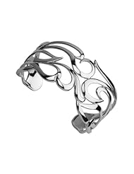 ELLE Jewelry Sterling Silver Openwork Arabesque Cuff Bracelet