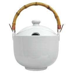 Helen Chen's Asian Kitchen Porcelain 2-1/2-Quart Rice Cooker, White