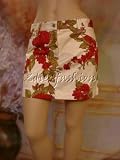 Dolce & Gabbana - $695 New DOLCE & GABBANA Tan Flower Stretchy Skirt 12 / 46