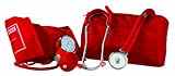 Primacare Medical Supplies DS-9181 Red Professional Blood Pressure Kit with Sprague Rappaport Stethoscope