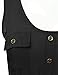 JJ Perfection Women's Solid Woven Scoop Neck Sleeveless Tunic Tank Top