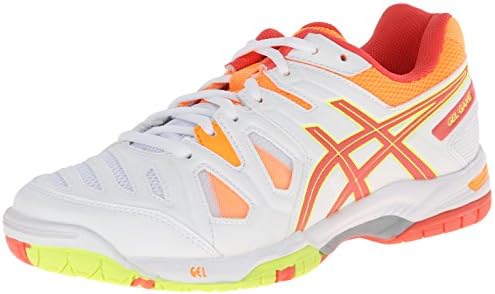ASICS Women's Gel-Game® 5 White/Hot Coral/Nectarine 7.5 B - Medium