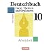 Deutschbuch - Gymnasium - Allgemeine Ausgabe: 10. Schuljahr - Abschlussband 6-j�hrige Sekundarstufe I - Arbeitsheft mit L�sungen: Sprach- und Lesebuch