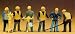 Preiser 10035 Track Maintenance Gang with Tools (Pack of 6) HO Gauge