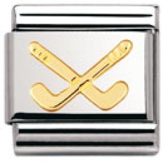 Nomination Composable Classic SPORT Edelstahl und 18K-Gold (Hockeyschlager) 030106 Preisvergleich