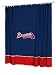 Atlanta Braves Fabric Bath Shower Curtain