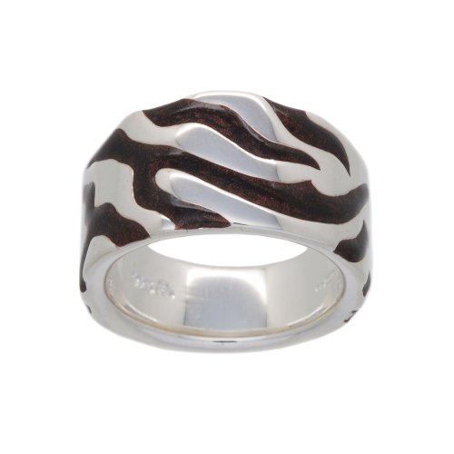 Tuscany Silver Damen-Ring 925 Sterlingsilber Zebra braun Gr. 57 (18.1) 8 Preisvergleich
