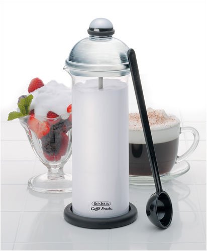 BonJour Manual Caffe Froth Maximus, Brushed Stainless Steel