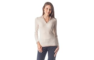 Conte of Cashmere Polo (Beige Claro)