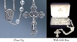 Pack of 4 Cipolletti Crystal Lourdes Rosaries In Velour Boxes 20
